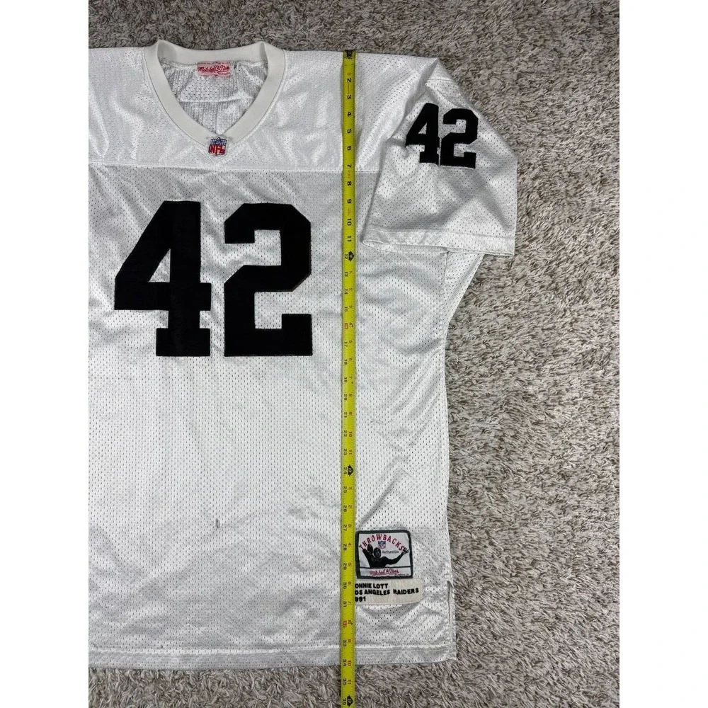 Mitchell & Ness Throwback Ronnie Lott Los Angeles Raiders 1991 Authentic Jersey - Picture 8 of 15